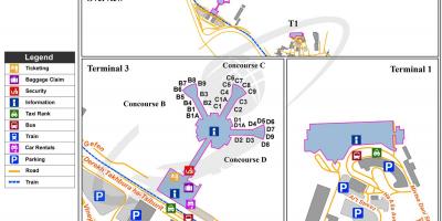 Ben gurion airport terminal 1 på karta