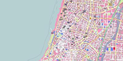 Karta över rabin square Tel Aviv