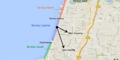 Karta över Tel Aviv nattliv