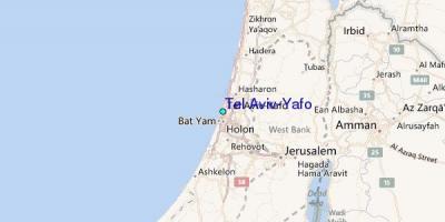 Karta över Tel Aviv-yafo 