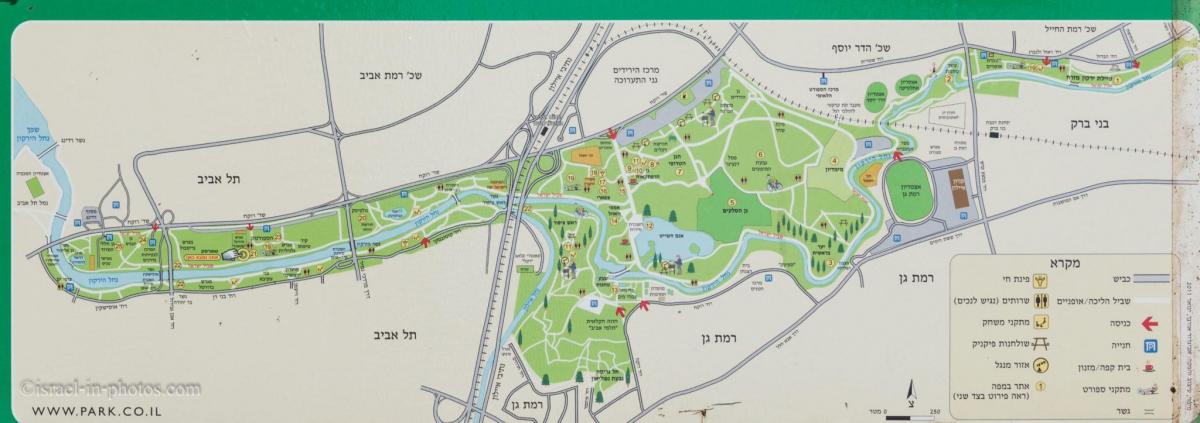 karta över yarkon river