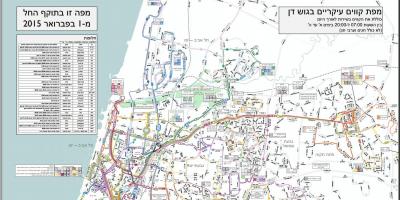 Tel Aviv busslinjer karta